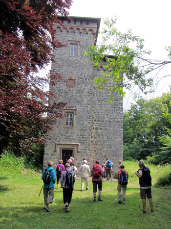Turm der Burgruine Aremberg