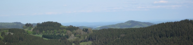Ausblick vom Kahlen Asten ins Hochsauerland