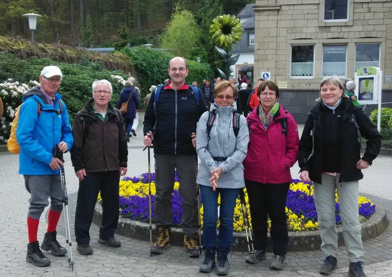 Am Ziel in Maria Laach