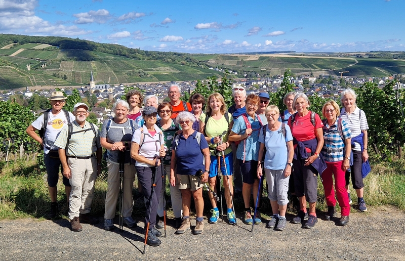 Rast mit Blick auf Ahrweiler und das Ahrtal.
